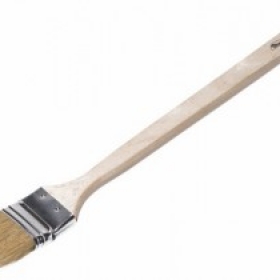 Кисть радиаторная деревянная рукоятка 1,5'' (Hobbi) (12шт)