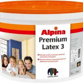 Краска интерьерная латекс. легкого нанесения матовая (2,5л) PremiumLatex 