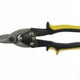 Ножницы по металлу леворежущие, двухкомпонентные рукоятки, 250 мм (