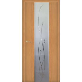 Дверное полотно с покрытием ламинат  ДО "Стиль" Ветка 0,6м  (итал.орех)