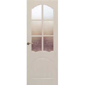 Дверное полотно с покрытием ПВХ  ДО "Альфа"  0,6м  (беленый дуб)