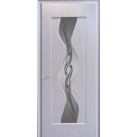 Дверное полотно с покрытием ПВХ  ДО "Вираж" Ниагара 0,8м  (белый дуб)
