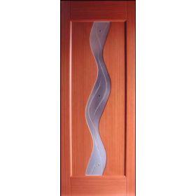 Дверное полотно с покрытием ПВХ  ДО "Вираж" Ниагара 0,8м  (итал.орех)