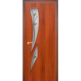 Дверное полотно с покрытием ламинат  ДО "Сакура"   0,6м  (итал.орех)