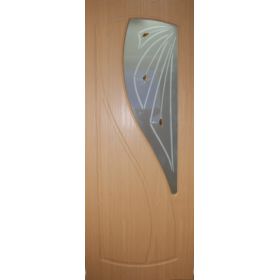 Дверное полотно с покрытием ПВХ  ДО "Лаура" 0,6м  (милан.орех)